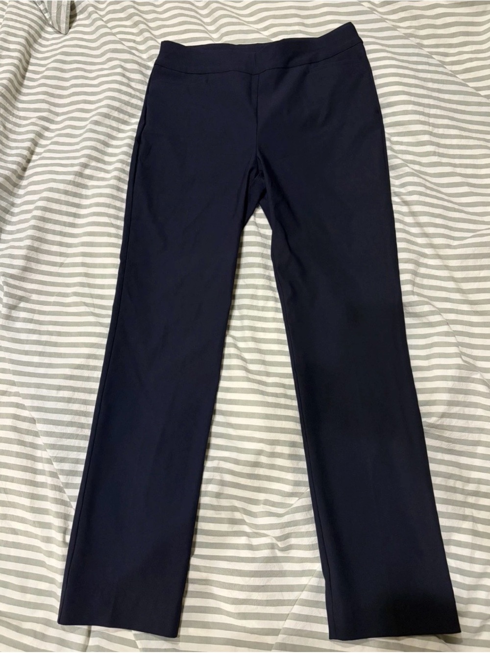 Chico's Brigette So Slimming Navy Straight-Leg Dress Pants sz 6